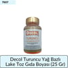 Decol Turuncu Yağ Bazlı Lake Toz Gıda Boya (25 GR)