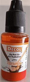 Decol Turuncu Yağ Bazlı Sıvı Gıda Boyası   (30 GR)
