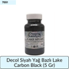 Decol Yağ Bazlı Lake Siyah Carbon Black   (5 Gr)