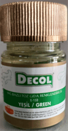Decol Yeşil Yağ Bazlı Lake Toz Gıda Boyası  (7 GR)