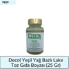 Decol Yeşil Yağ Bazlı Lake Toz Gıda Boyası (25 GR)