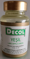 Decol Yeşil Yağ Bazlı Lake Toz Gıda Boyası (25 GR)