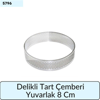 Delikli Tart Çemberi Yuvarlak 8 Cm