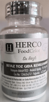Herco Beyaz Su Bazlı Toz Gıda Boyası   (75 GR)