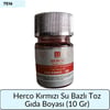 Herco Kırmızı Su Bazlı Toz Gıda Boyası   (10 GR)