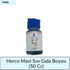Herco Mavi Sıvı Gıda Boyası   (50 CC)