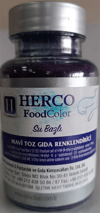 Herco Mavi Su Bazlı Toz Gıda Boyası   (75 GR)