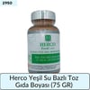 Herco Yeşil Su Bazlı Toz Gıda Boyası   (75 GR)