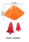 HG 068 SİLİKON KALIP ÇOKLU ÇAM AĞACI