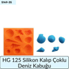 HG 125 SİLİKON KALIP ÇOKLU DENİZ KABUĞU