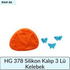 HG 378 SİLİKON KALIP 3 LÜ KELEBEK