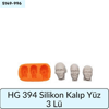 HG 394 Silikon Kalıp Yüz 3 Lü