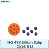 HG 499 SİLİKON KALIP Çiçek 8 li