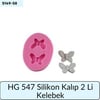 HG 547 SİLİKON KALIP 2 Lİ KELEBEK
