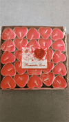 İthal Mum Tealights Kalpli Kırmızı   (50 Li)