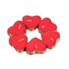 İthal Mum Tealights Kalpli Kırmızı   (50 Li)