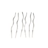 İthal Spiral (Burgulu) Mum Gümüş 6 Lı   (15 Cm)