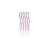 İthal Spiral (Burgulu) Mum Mor 6 Lı  (15 Cm)
