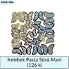 Kelebek Pasta Süsü Mavi   (126 Lı)