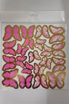 Kelebek Pasta Süsü Pembe   (126 Lı)