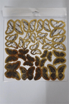 Kelebek Pasta Süsü Siyah   (126 Lı)