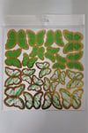 Kelebek Pasta Süsü Yeşil   (126 Lı)