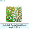 Kelebek Pasta Süsü Yeşil   (126 Lı)