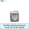 My Bake Gümüş İmitasyon Varak 16*16   (8 Yaprak)