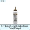 My Bake Metalik Altın Cake Drip   (250 gr)