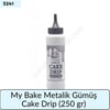 My Bake Metalik Gümüş Cake Drip   (250 gr)