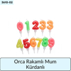 Orca Rakamlı Mum Kürdanlı