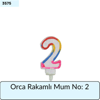 Orca Rakamlı Mum No: 2