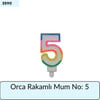 Orca Rakamlı Mum No: 5
