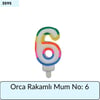 Orca Rakamlı Mum No: 6