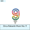Orca Rakamlı Mum No: 9