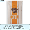 Ova Un Tam Buğday Unu Kraft Torba     (25 Kg)