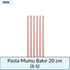 Pasta Mumu Bakır 20 Cm   (6 Lı)