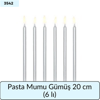 Pasta Mumu Gümüş 20 Cm   (6 Lı)