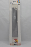 Pasta Mumu Gümüş 20 Cm   (6 Lı)