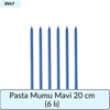 Pasta Mumu Mavi 20 Cm   (6 Lı)