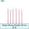 Pasta Mumu Pembe 20 Cm   (6 Lı)