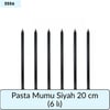 Pasta Mumu Siyah 20 Cm   (6 Lı)