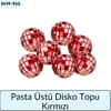 Pasta Üstü Disko Topu Kırmızı