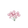 Pasta Üstü Top Süs Simli Açık Pembe