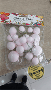 Pasta Üstü Top Süs Simli Açık Pembe