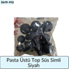 Pasta Üstü Top Süs Simli Siyah