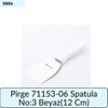 Pirge 71153-06 Spatula No:3 Beyaz   (12 Cm)
