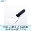 Pirge 71154-01 Spatula No:4 Siyah   (12,5 Cm)