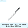 Pirge 71210-01 Oval Uç Pasta Paleti Siyah  (20 Cm)