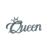 PLEKSİ Yazı Queen Gümüş